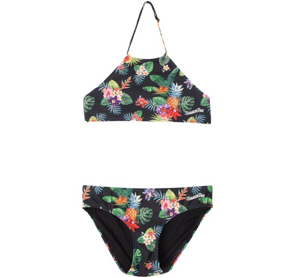 Bikini Flower Jr, Black Pineapple, 140, Bikinis