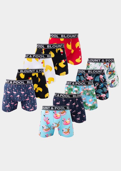 Boxer Shorts 10-Pack, Printed, M, Blount And Pool