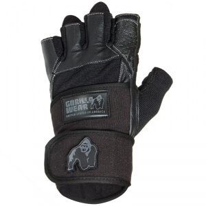 Dallas Wrist Wrap Gloves, black, large