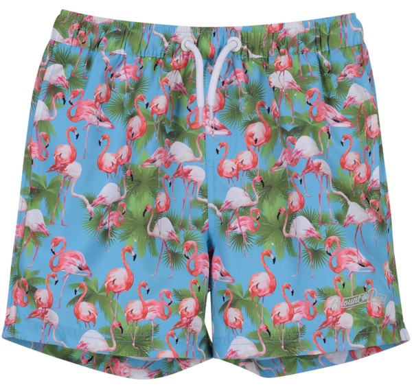 Flamingo Beachshorts Jr, Sea Blue, 90, Badkläder