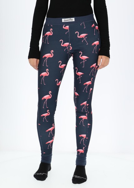 Pants Baselayer W, Navy Flamingo, 38, Funktionsunderställ