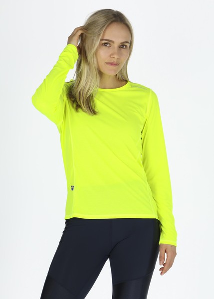 Ultra Light Ls Tee W, Neon Yellow, 44, Löpar-T-Shirts