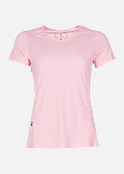 Ultra Light Tee W, Peach/Charcoal, 48, Löpar-T-Shirts