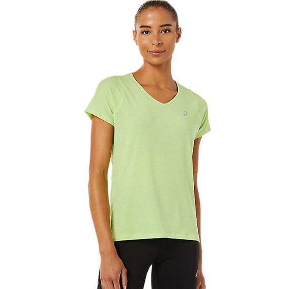 V-Neck Ss Top, Lime Green, Xs, Löpar-T-Shirts