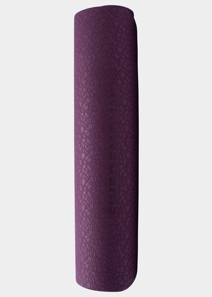 Yoga Mat 5 Mm, Burgundy/Lt Pink, Onesize, Swedemount